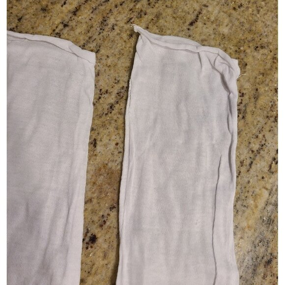 New! Mens L Womens XXL White Cotton 14" Long Gloves Inspector Costume - Picture 5 of 15